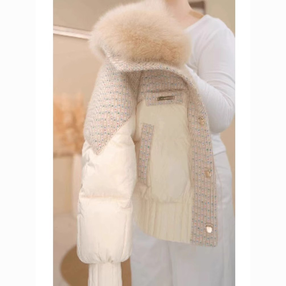 甜奢温柔风新款棉服女2025冬季通勤约会保暖修身显瘦百搭棉衣外套