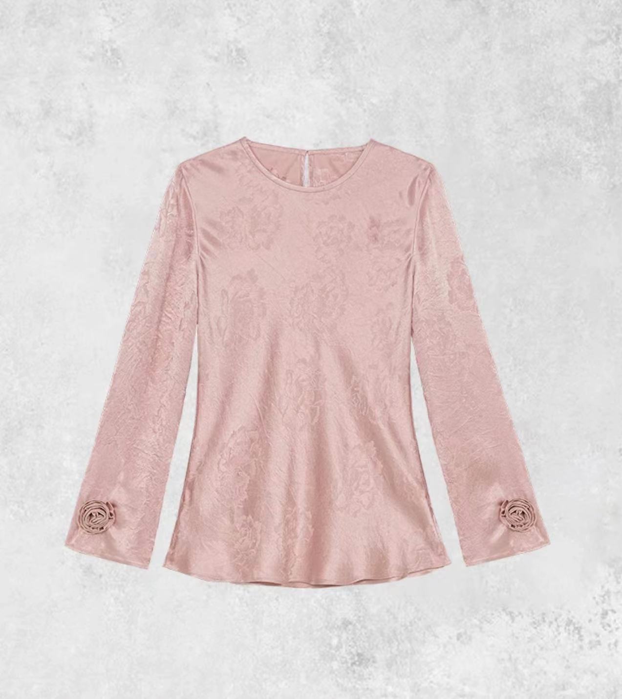 【玫瑰】早秋新款新中式宝藏打底上衣2024B1744-大喜