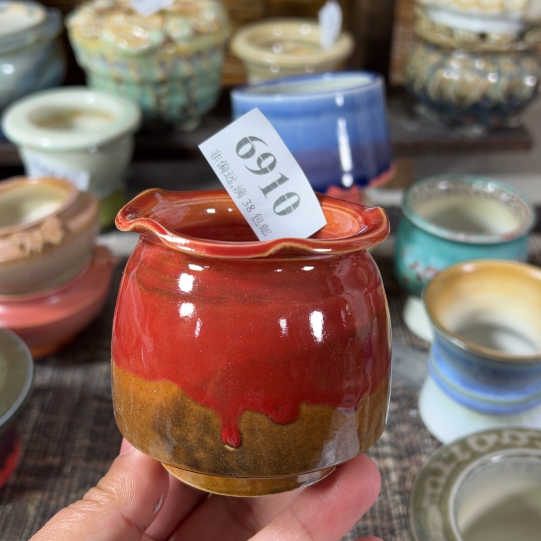 陶瓷景德镇手工花盆