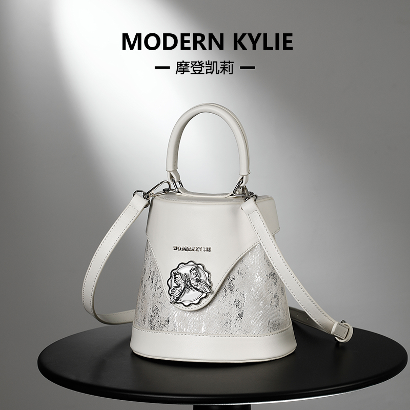 【摩登凯莉】星光发财桶明星同款手提包手袋女士手提袋手提H110