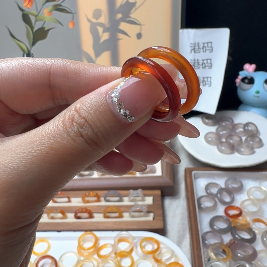 未镶嵌戒指玛瑙/玉髓526港17