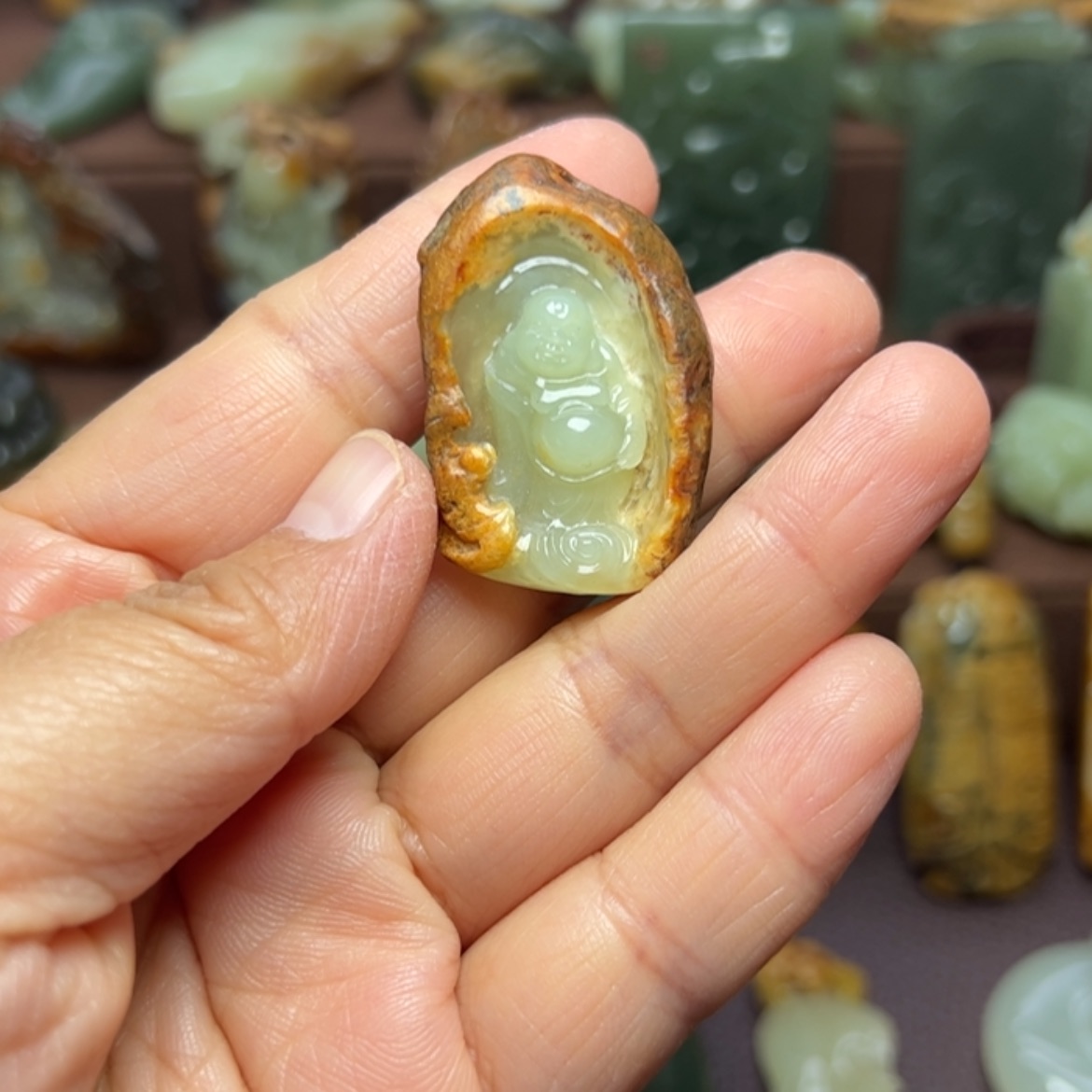 【闪购商品】岫岩河磨玉（透闪石质玉）未镶嵌颈饰