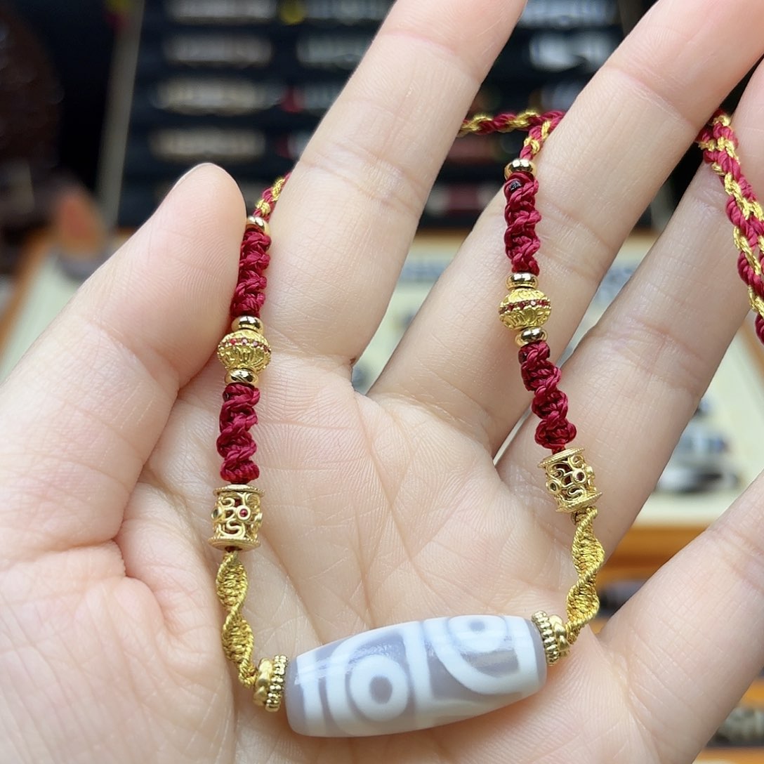 玛瑙/玉髓颈饰合金