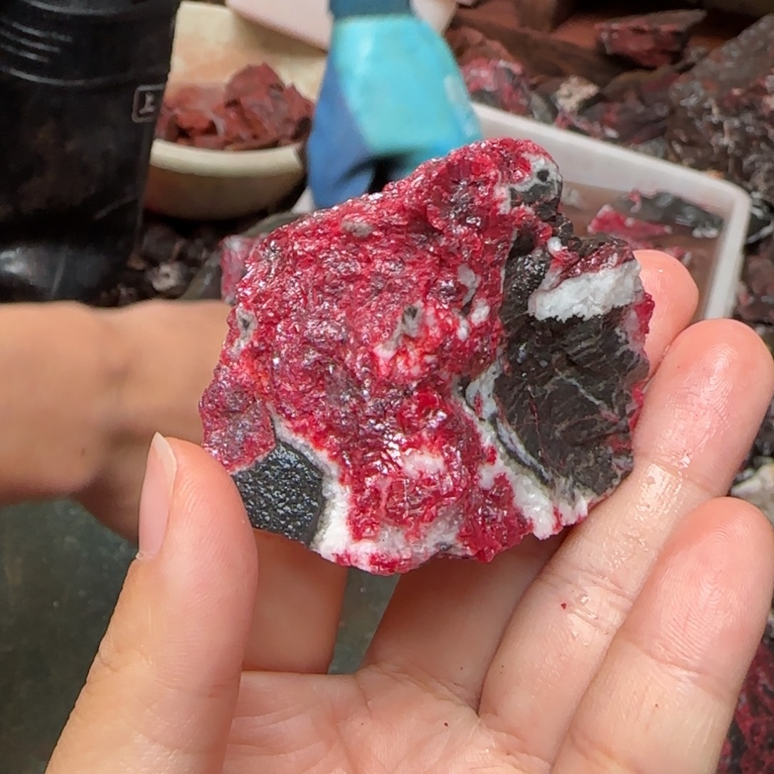 林***悦天然辰砂朱砂毛石头22