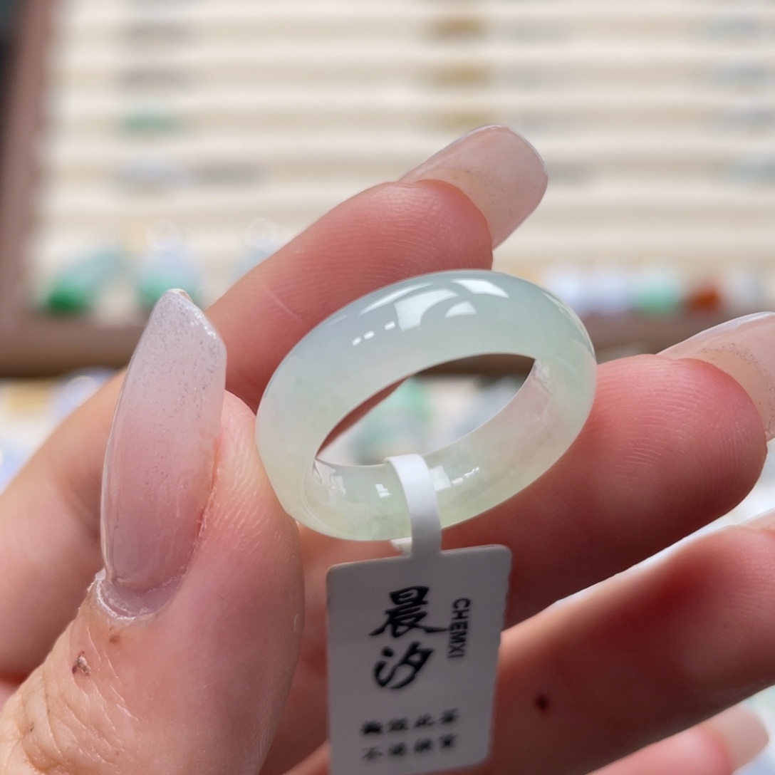翡翠未镶嵌戒圈a07港圈11