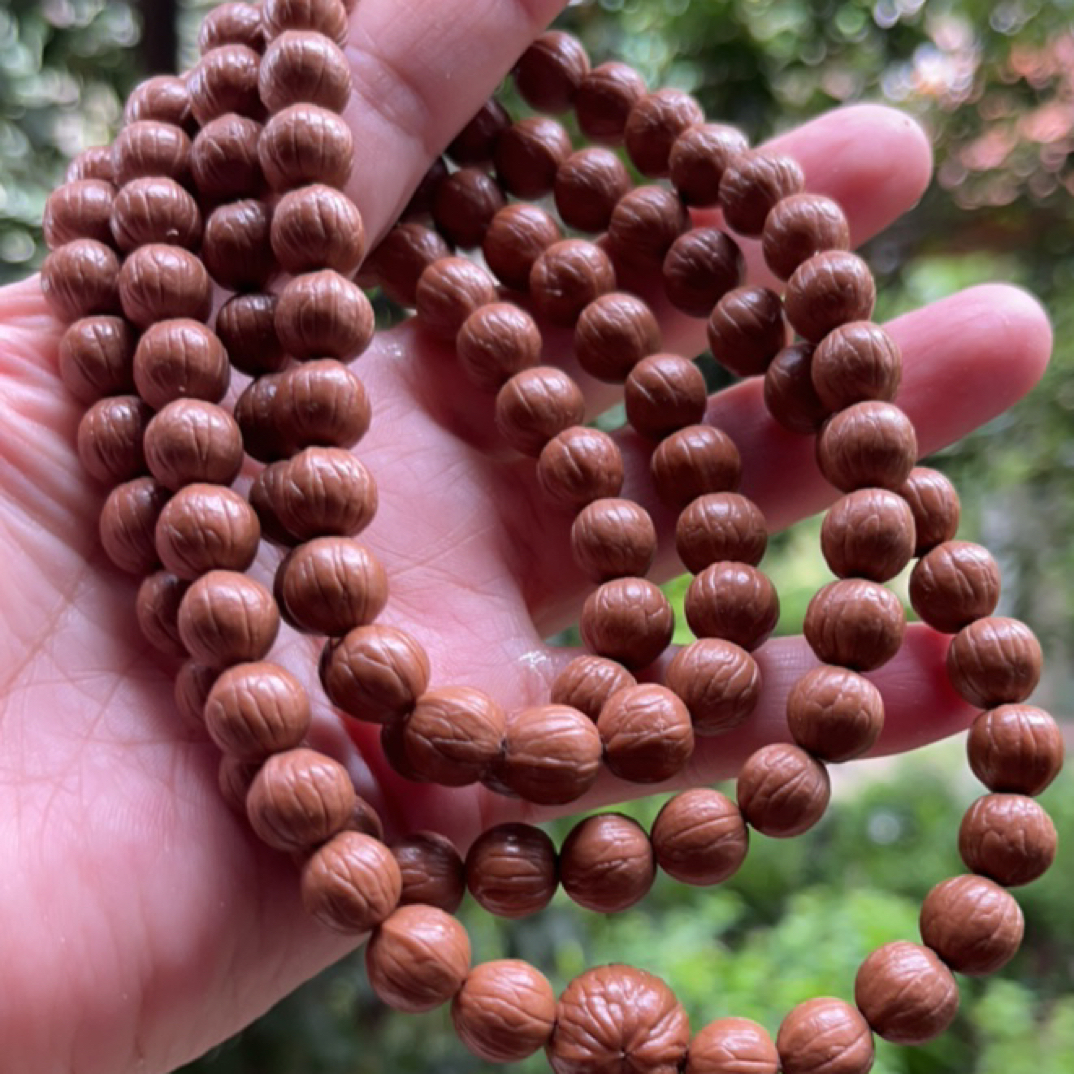 猴头核桃小龙炎脖挂108颗 0.9cm