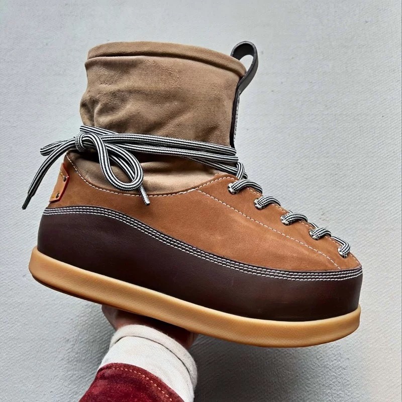 胖丁真皮面包鞋女2025秋冬新款休闲运动休闲鞋2025阔腿裤必备鞋