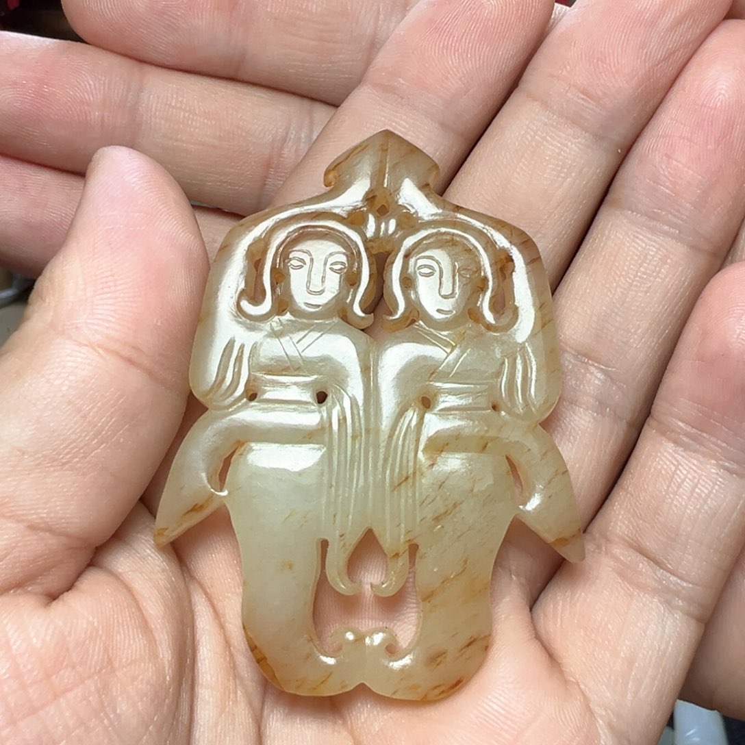 和田玉（糖玉）颈饰未镶嵌皖*韵