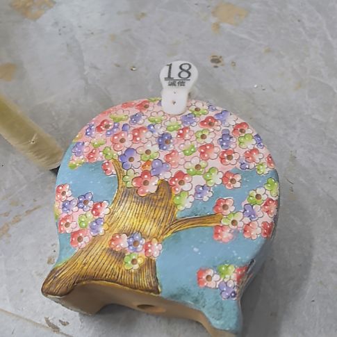 紫砂花盆景德镇陶瓷