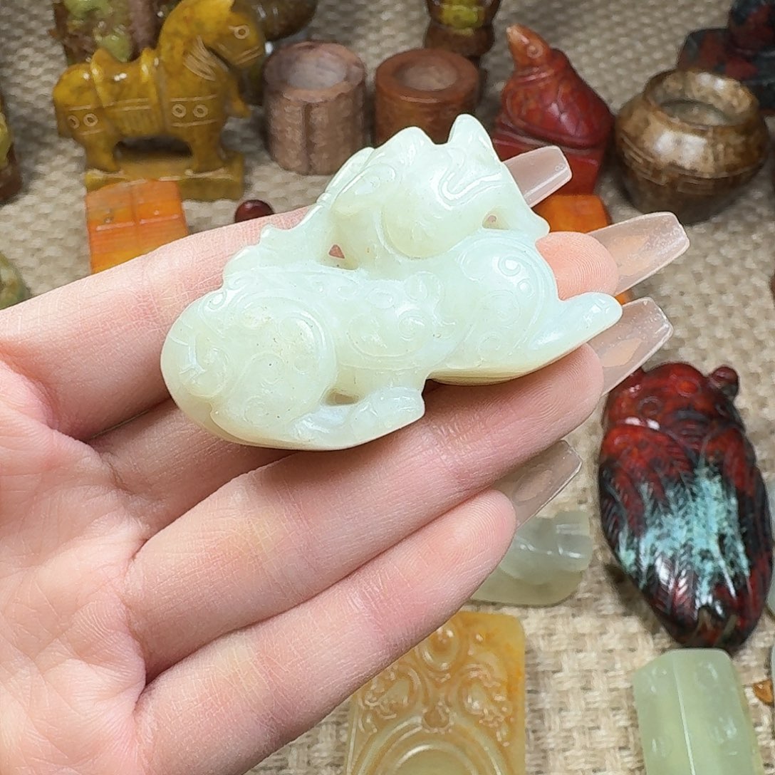 白玉菩提吊坠挂件