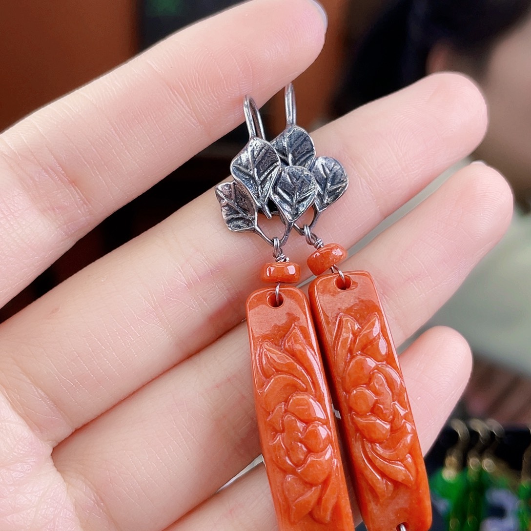 翡翠未镶嵌耳饰饰品