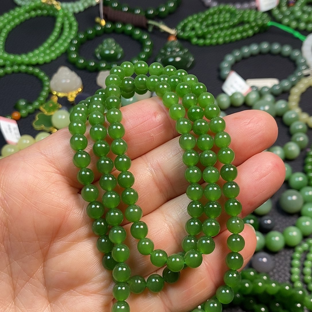 和田玉卡6项链未镶嵌