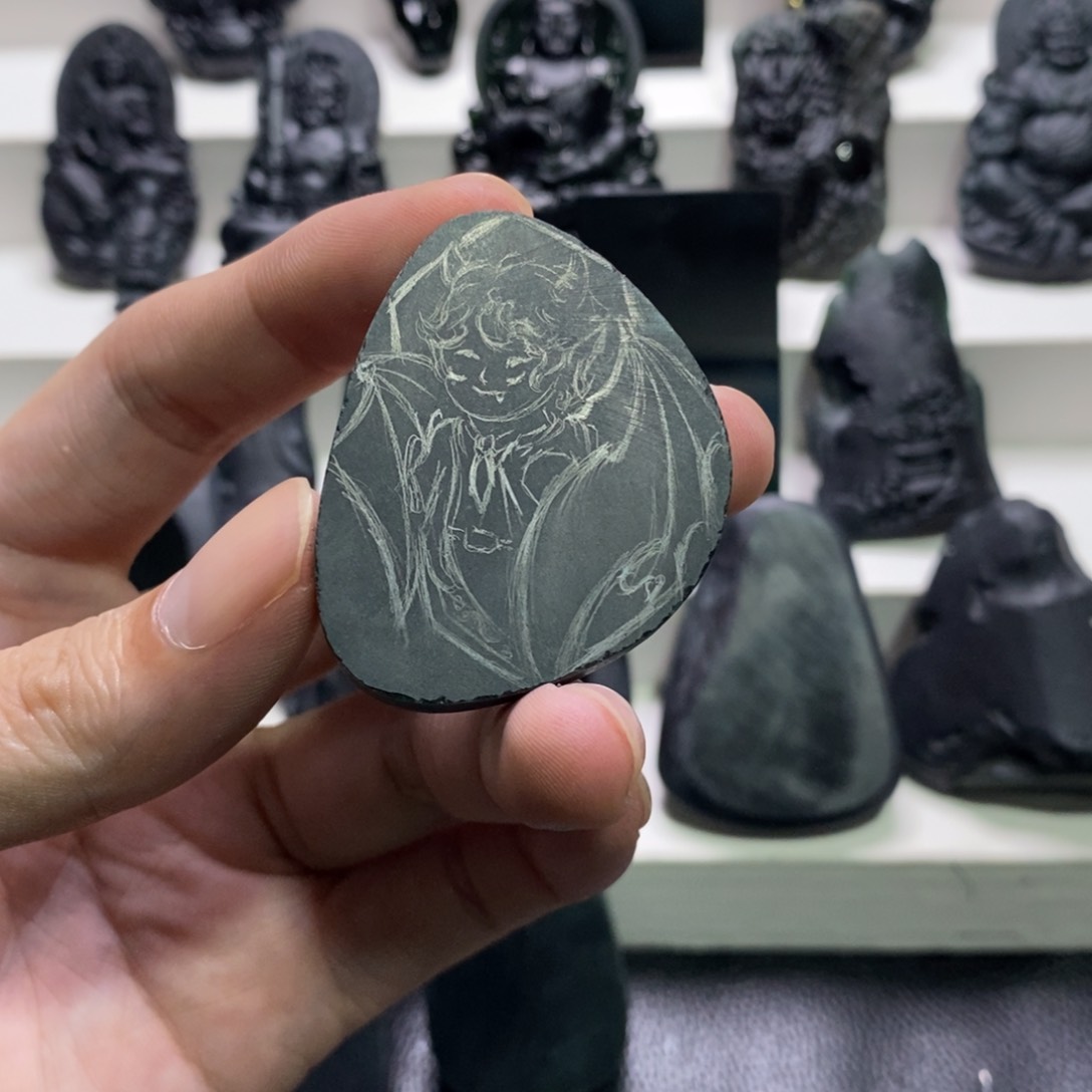 未镶嵌定制翡翠小恶魔