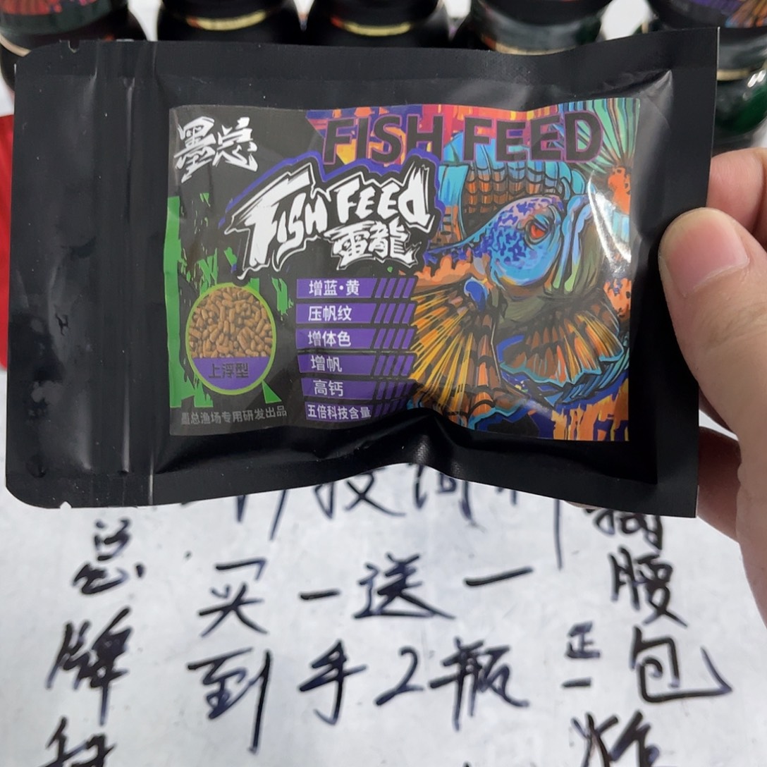雷龙鱼一包五倍蓝色的