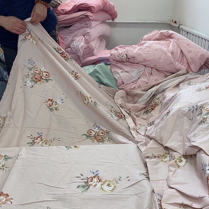 棉纯棉斜纹玉粉牡丹花11米