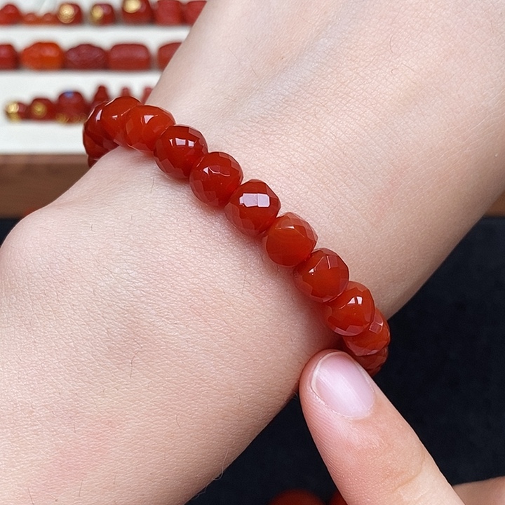 南红玛瑙未镶嵌平安扣