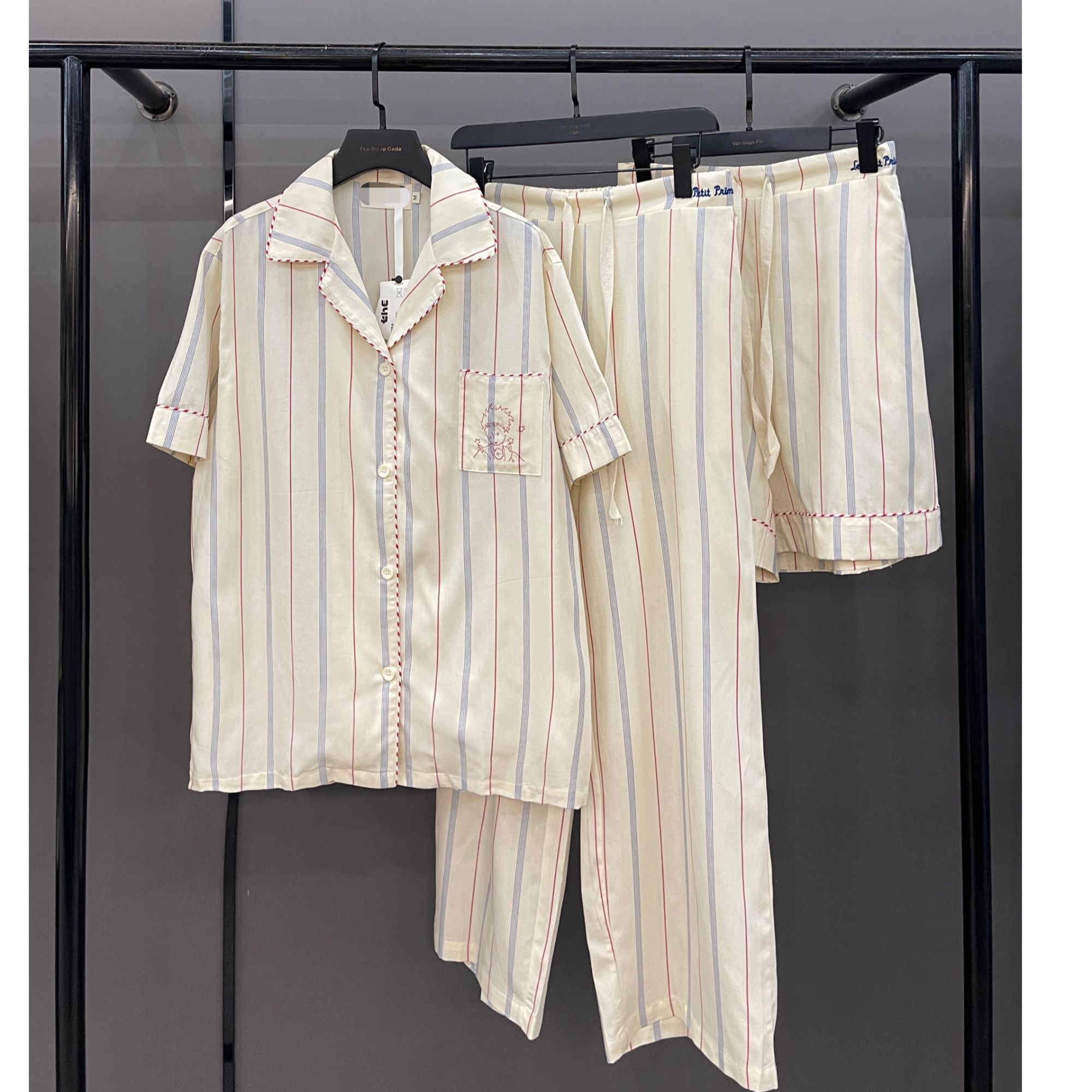 【兽家-小王子短袖三件套】男女同款夏款潮牌可外穿睡衣居家服