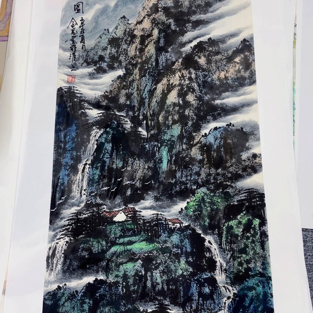 国画绘画绘画张老师作品100.50