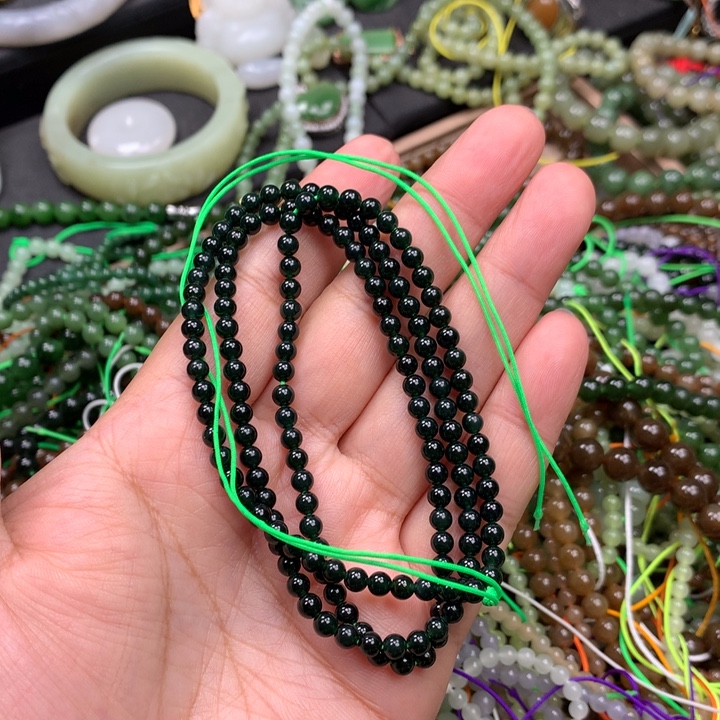 和田玉未镶嵌手链53