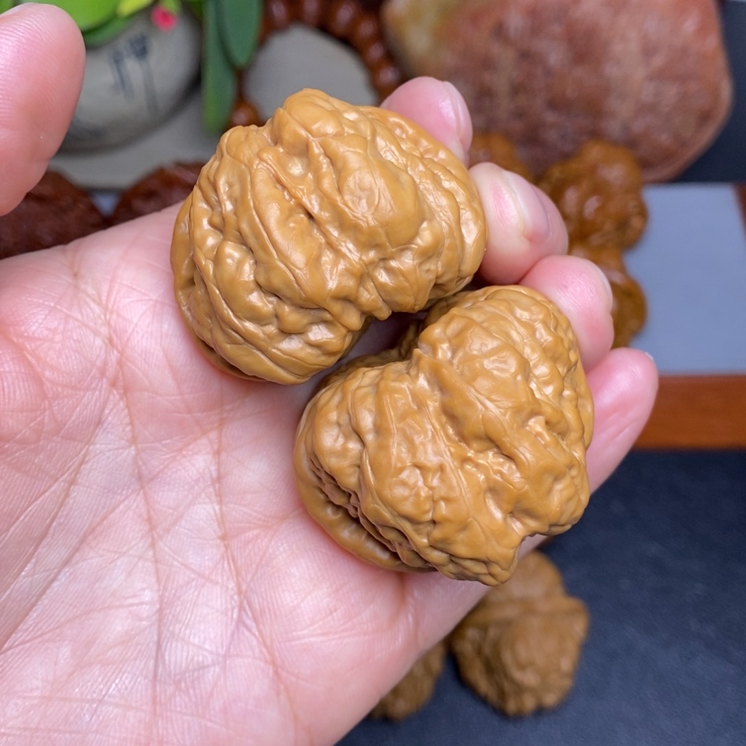 文玩核桃把件42蛤蟆头