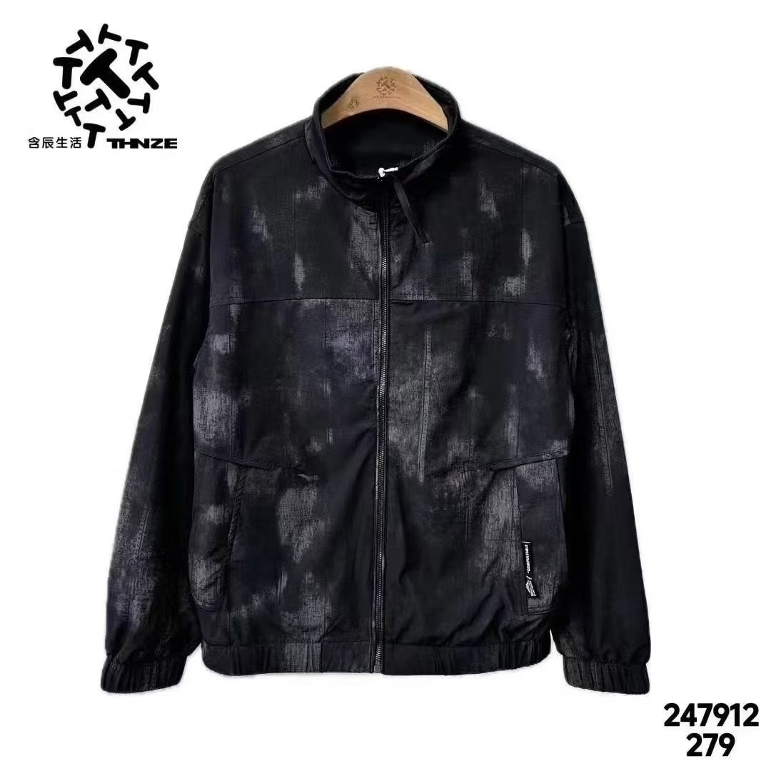 含辰生活男生秋季男扎染常规袖夹克外套247912