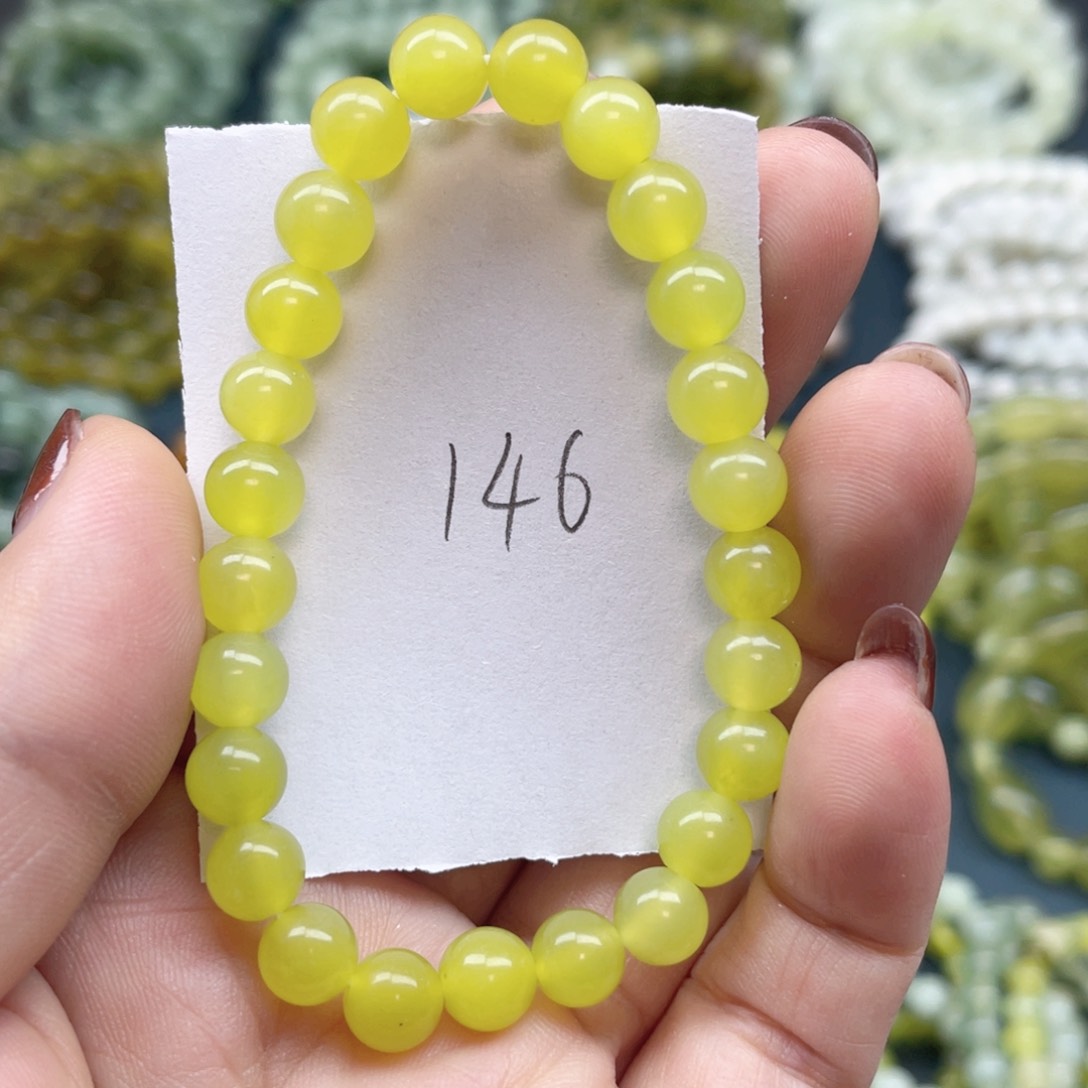 未镶嵌蛇纹石玉手链