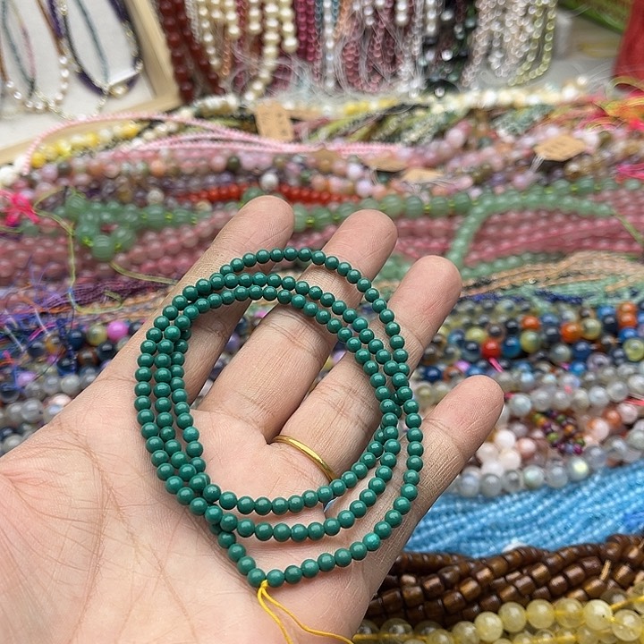 玛瑙/玉髓珠宝半成品未镶嵌一条3mm松松长58厘米左右