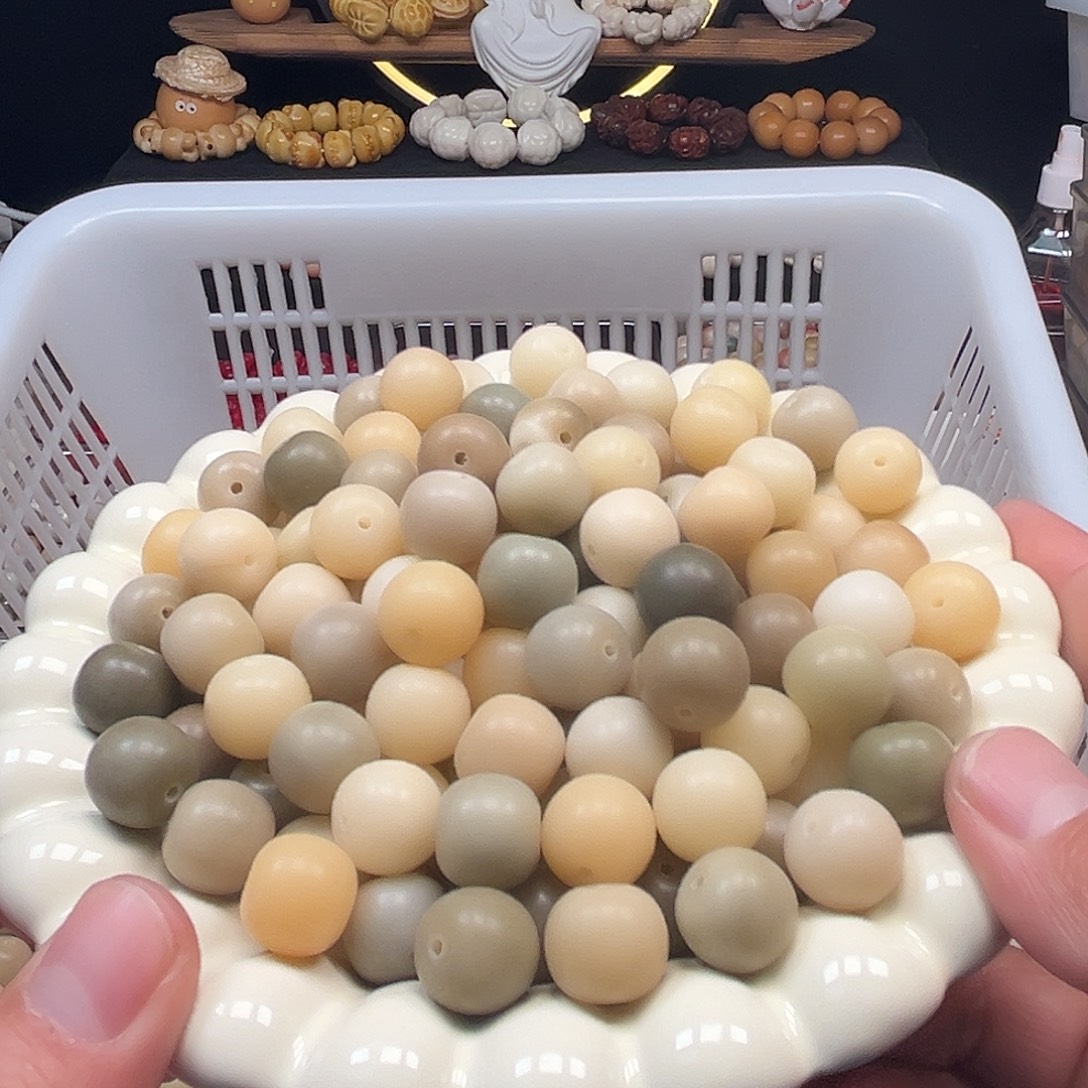 菩提根/象牙果手串500颗微瑕14苹果