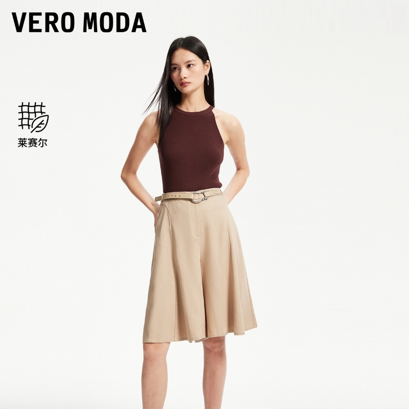【达人专属】Vero Moda短裤女新款宽松中莱赛尔324215002