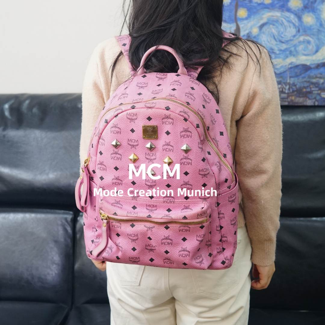 95新 MCM 粉色双肩包/HD02422021/2021