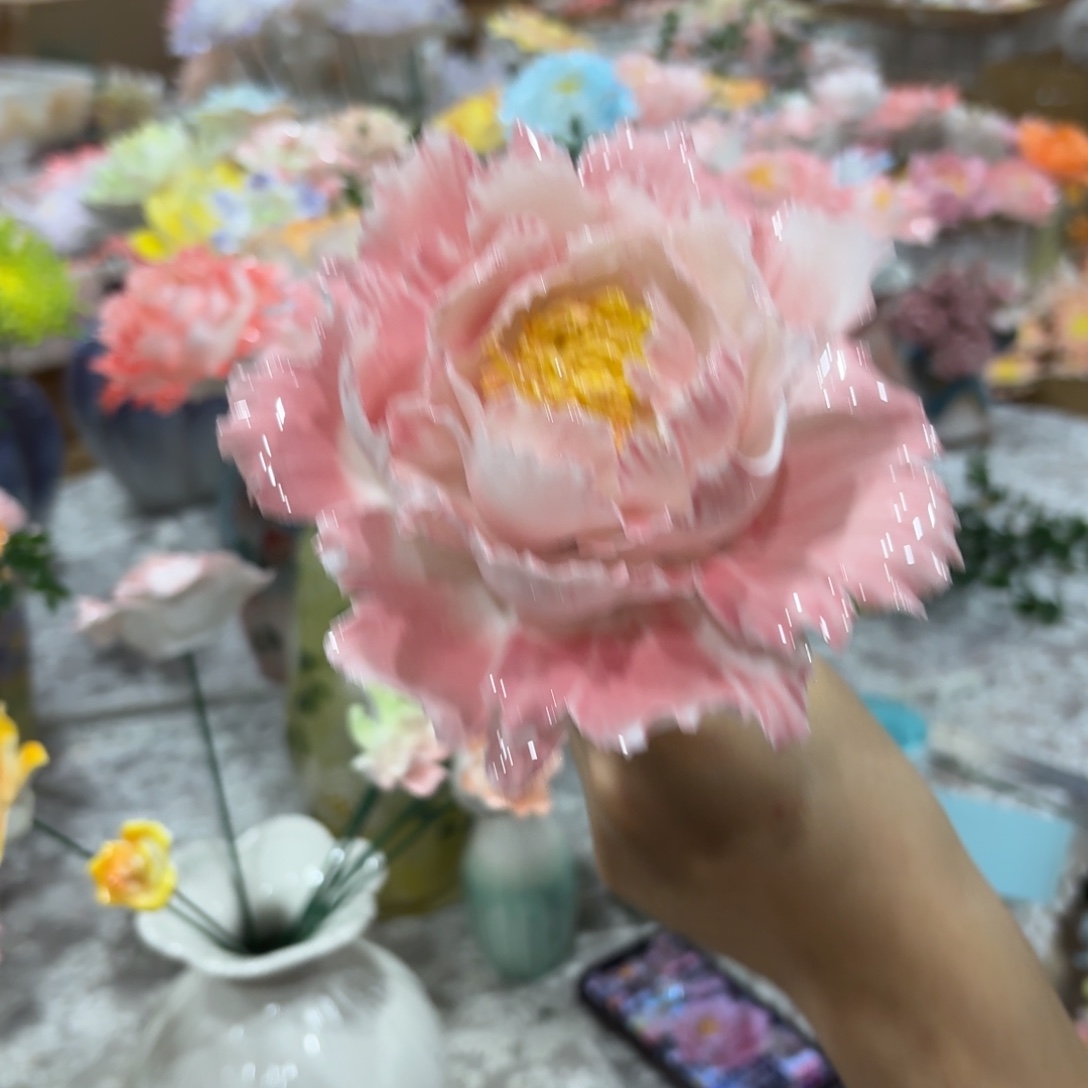 瑕疵2367 陶瓷花，拍满20发货，退款拉黑