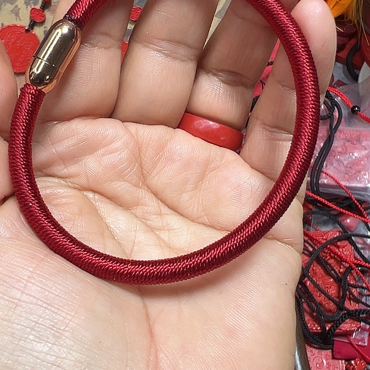 天然辰砂朱砂颗粒手镯