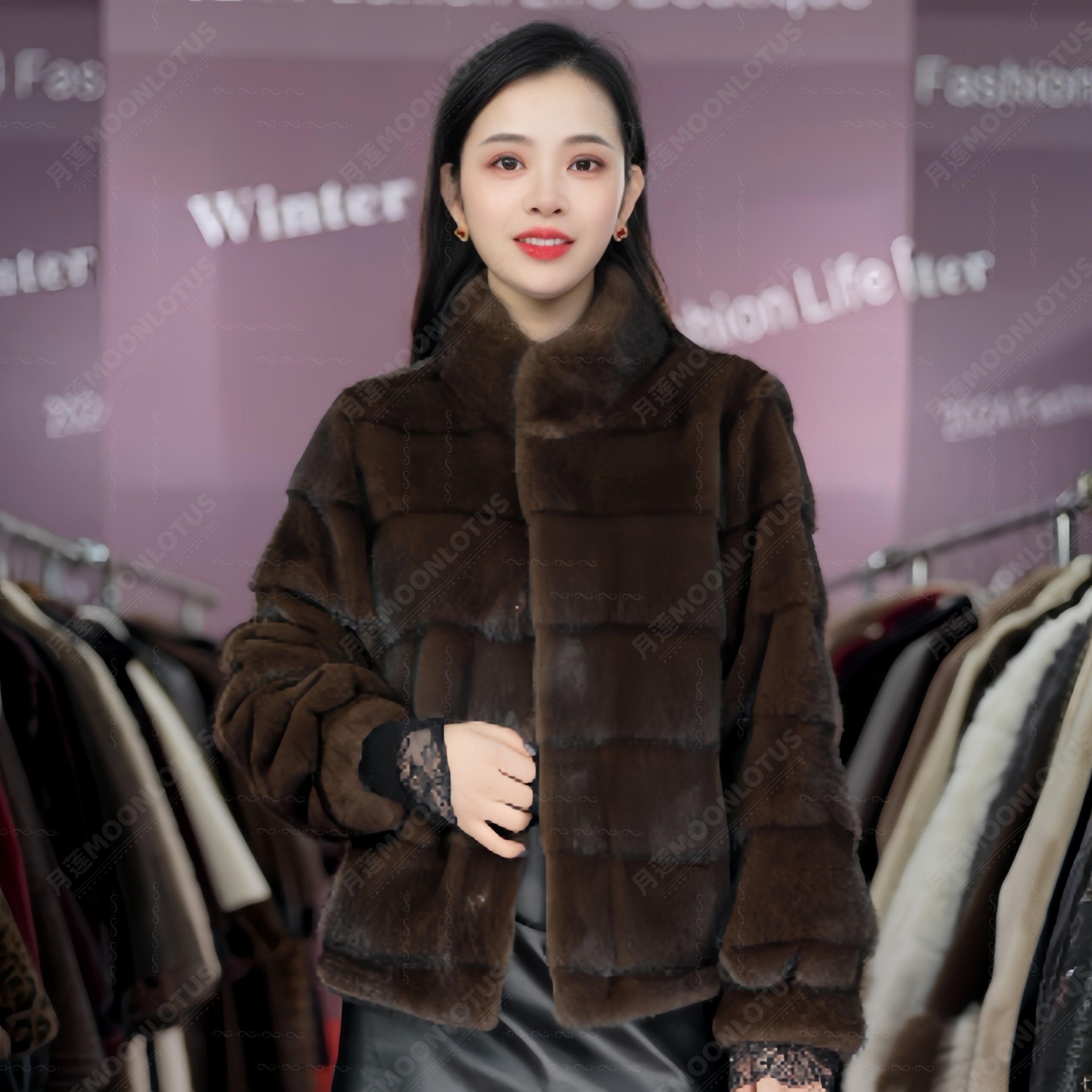 【老板娘琪琪】89023  袭暖冬韵 如大地沉淀时光的气质短外套