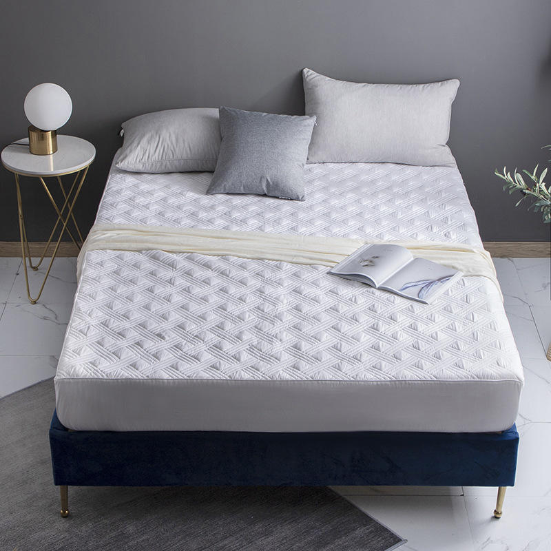 全棉夹棉床床笠款星级酒店保护垫防滑垫床罩高度30贴身透气