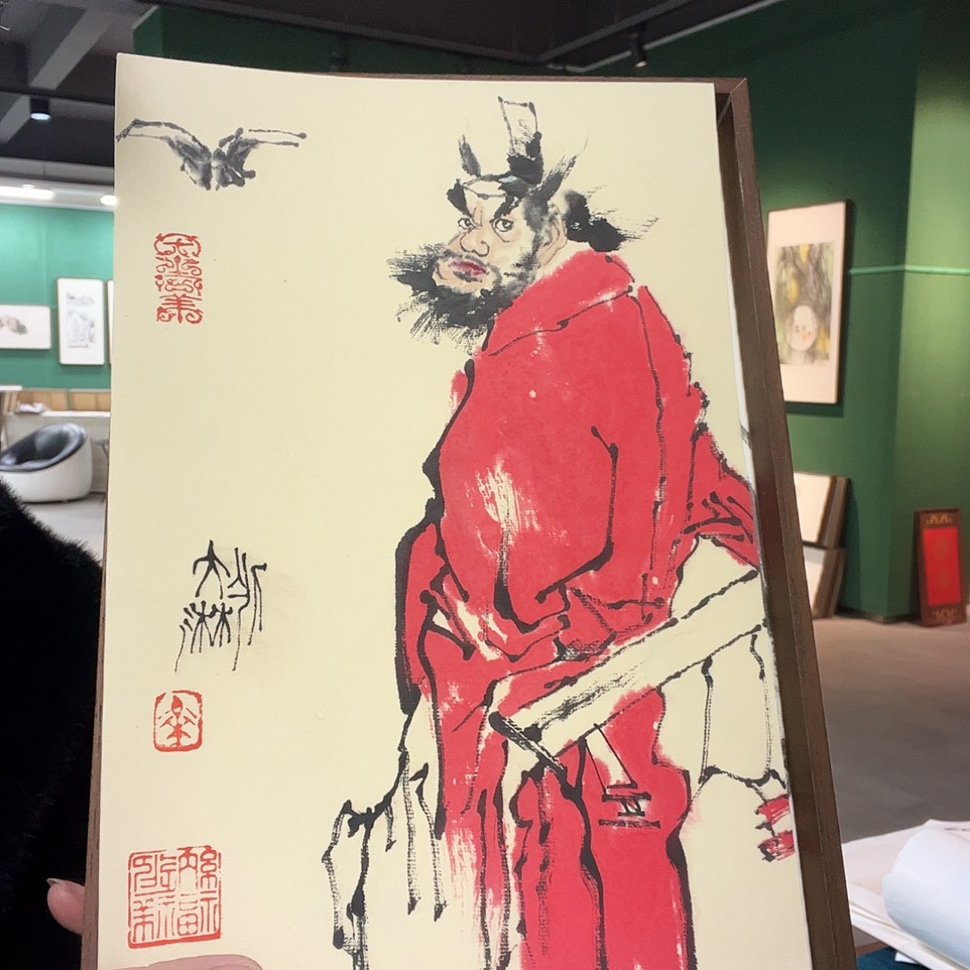 国画张彬带框精装裱福利