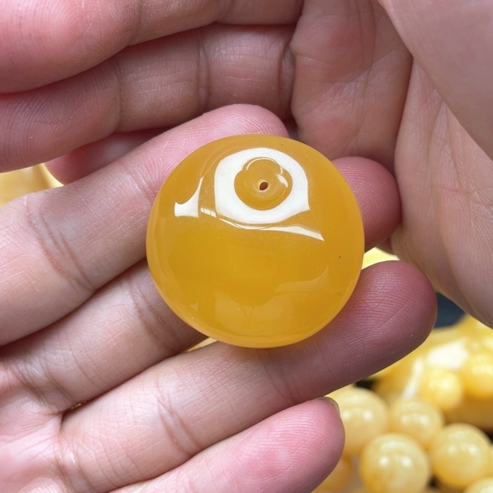 蜜蜡裸石未镶嵌蜜蜡吊坠