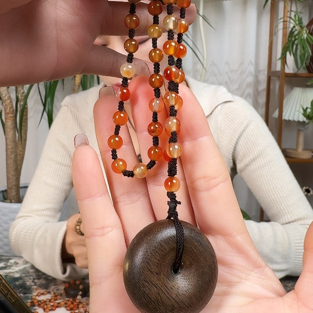 沉香沉香碎屑DIY 平安扣多样性发一