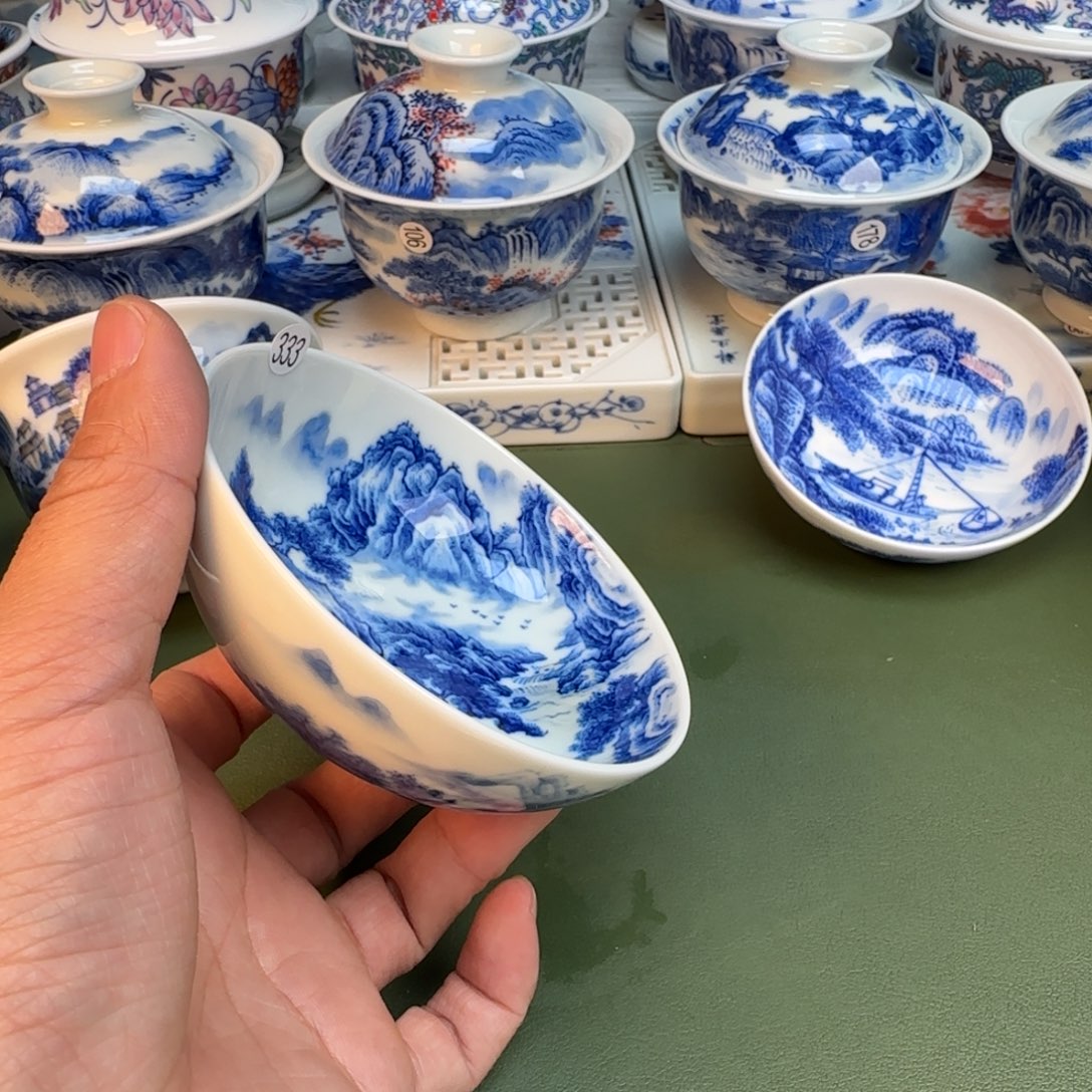 陶纯手工纯手绘茶具333