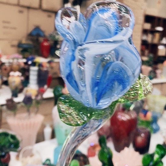 琉璃玫瑰花高48厘米