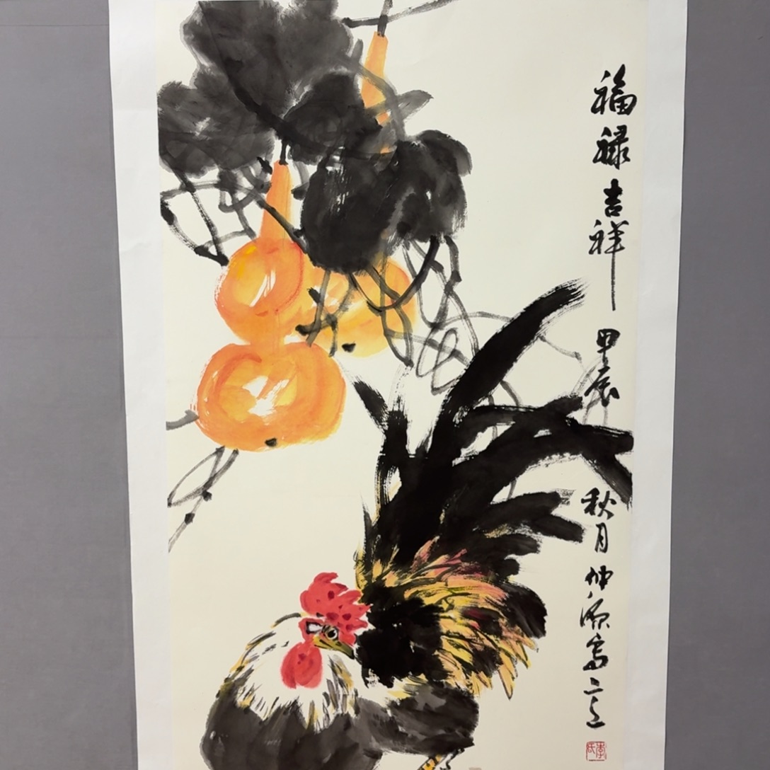 国画艺术家真人手绘