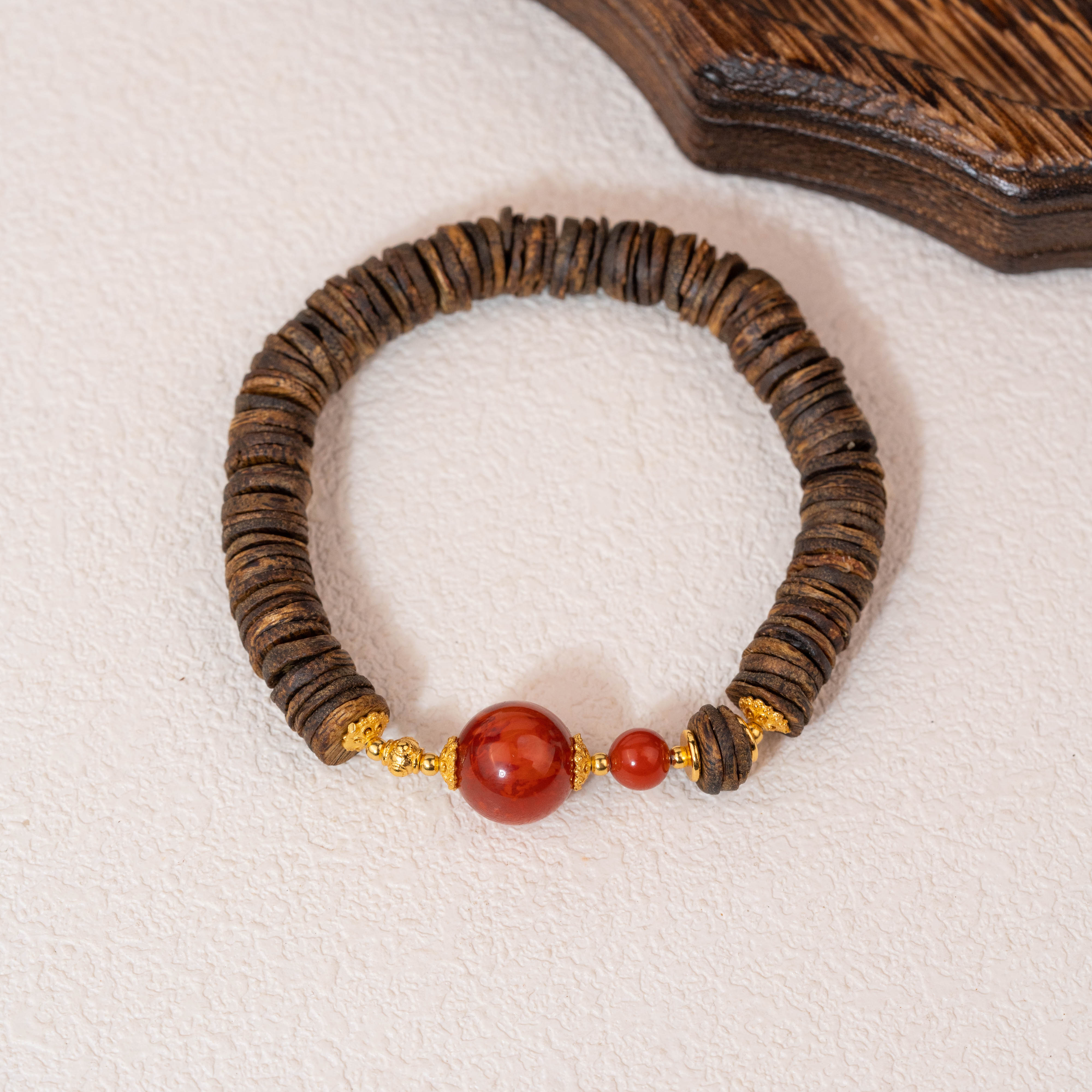 沉香【富贵盘缠】沉香手串925（天然珠宝多样性发其一）