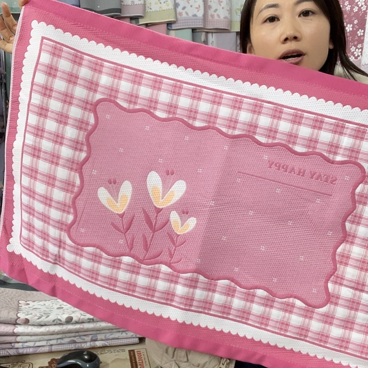 棉特价促销粉色三朵花