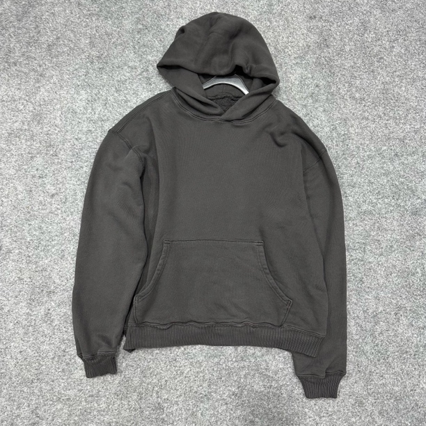 男连帽有机棉成衣重工水洗卫衣