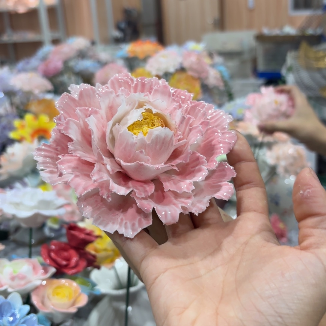 陶瓷花，拍满20发货，退款拉黑