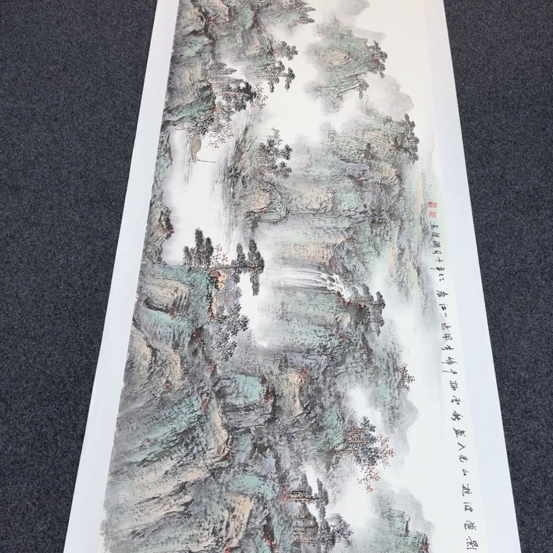 国画国画作品山水花鸟纯手绘