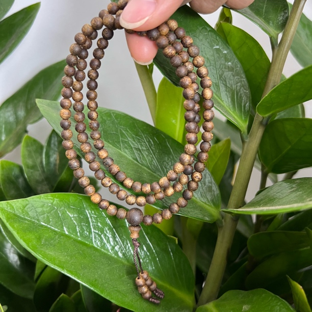 沉香【人手一条】海南奇楠沉香0.5树心油圆珠多圈7克+多样性发一条