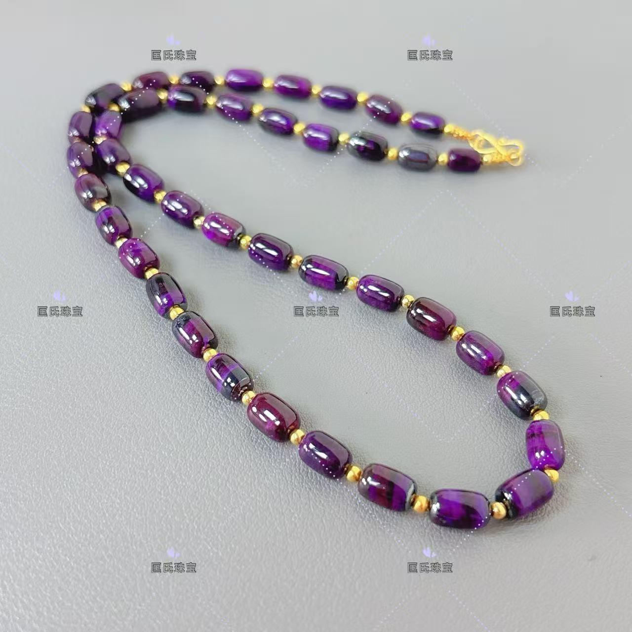匡氏臻选  18K舒俱来帝王紫桶珠项链 Z-HL-A3013（多样性发一）