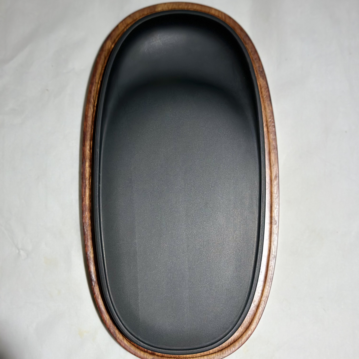 【歙砚】金星坑黑龙尾暗细罗纹底19.2x9.5x1.8CM