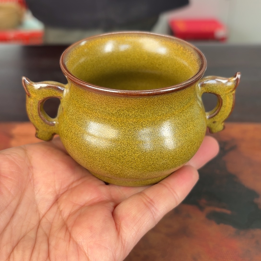 龙泉云间青瓷小米茶器