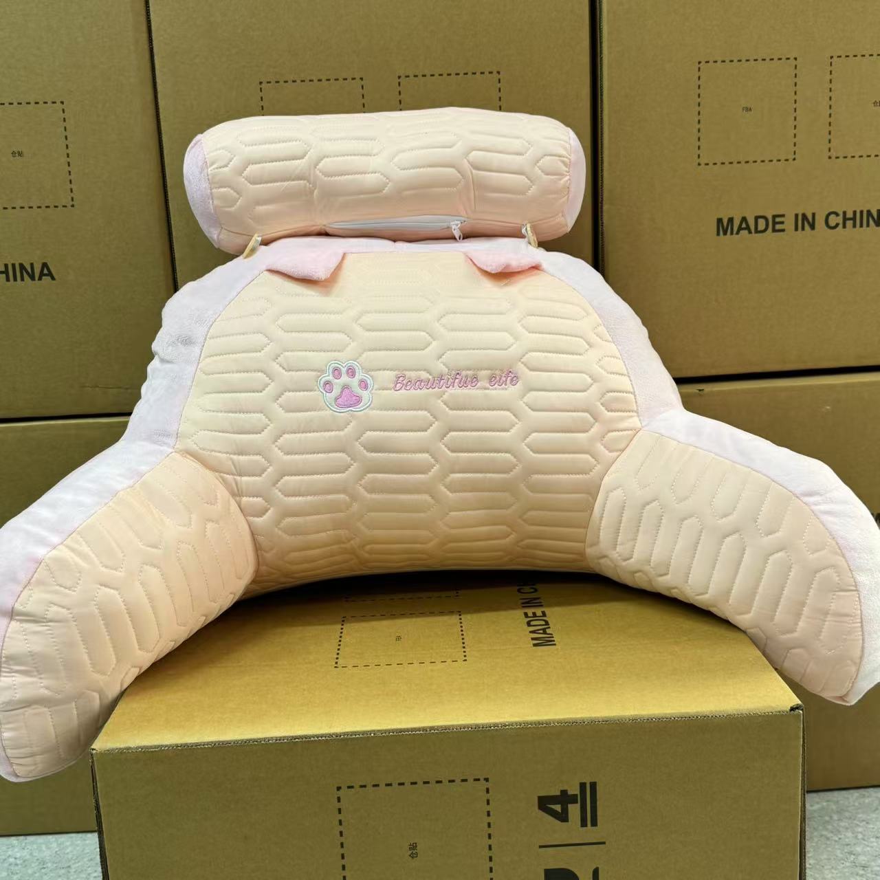 舒适靠枕靠背颜色随机